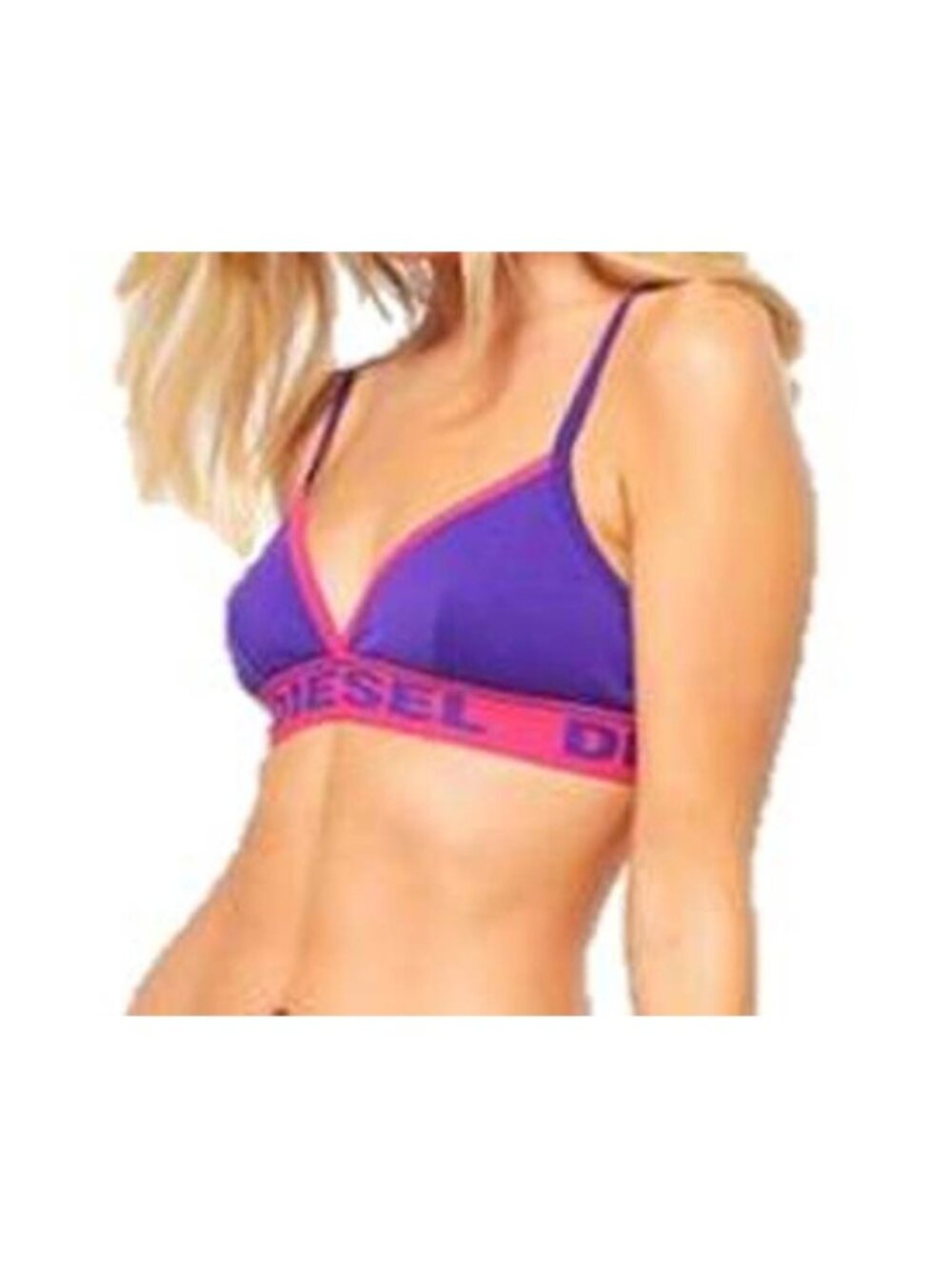 DIESEL Lizzy TRIANGLE Bra BRALETTE Pink / Purple ( US 38 )